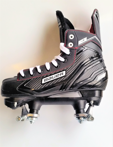 bauer ns concerted quad roller skates NO WHEELS