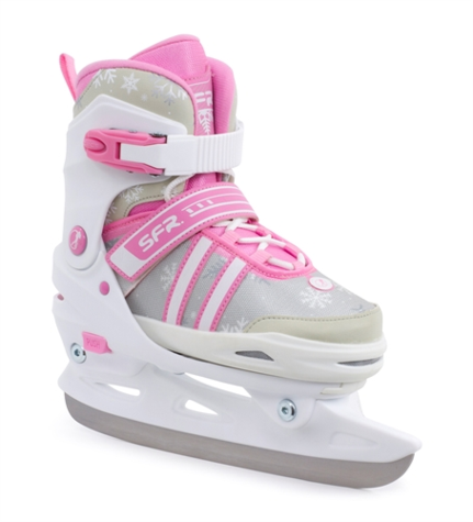 SFR Nova Adjustable Kids Ice Skates Pink