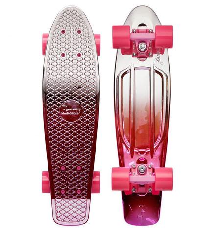 Penny Cruiser 22'' Silver/Pink MetalFade Rose 22 IN