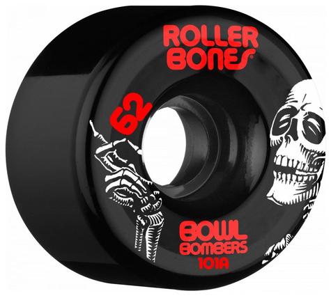 Rollerbones Quad Wheels Bowl Bombers 101a Black 62mm