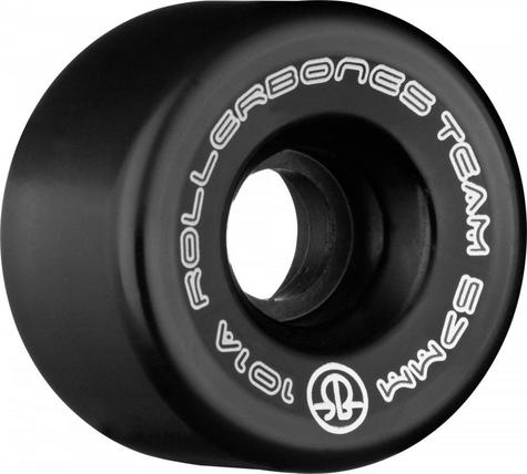 Rollerbones Quad Wheels Team Logo 101a Black 57 MM