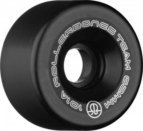 Rollerbones Quad Wheels Team Logo 101A Black 62mm