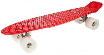 D Street Complete Red/ White Polyprop Cruiser