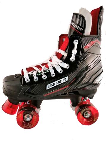 Bauer NSX Quad Roller Skates With Clouds