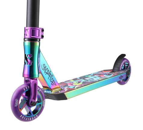 Sacrifice Flyte 100 V2 Neo Purple Graffiti Scooter - main image