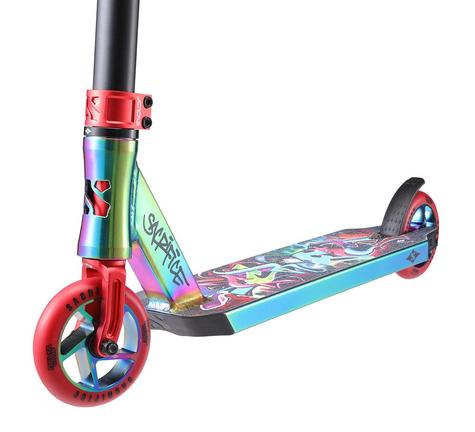 Sacrifice Flyte 115 V2 Neo Red Graffiti Scooter - main image