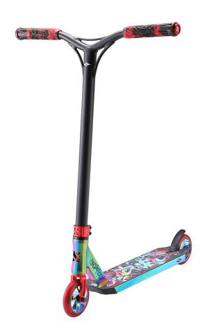 Sacrifice Flyte 115 V2 Neo Red Graffiti Scooter - main image