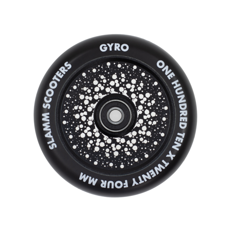 Slamm 110mm Gyro Hollow Core Wheels Black - main image
