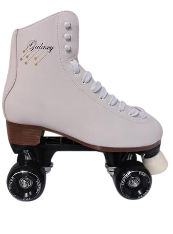 Galaxy white figure Roller Quad Skates