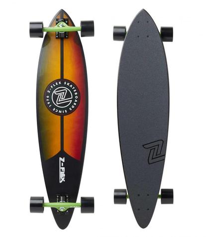 Z-Flex Longboard Tri-Ply Rasta Wood Grain	 - main image