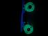 Bauer XLP Custom Built GLOW IN THE DARK Roller Quad Skates With Luminous Light Up Wheels - thumbnail image 2