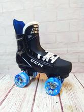 CCM Next Custom Quad Roller Skates With Air Waves Wheels