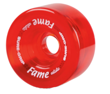 Sure-Grip Fame Artistic Indoor Wheels Clear Red