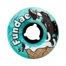 Moxi Fundae Wheels  Creme De Menthe 57mm X 34mm/92a Pack Of 4