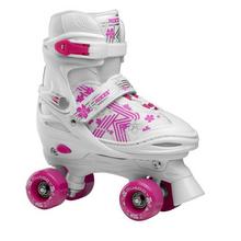 Roces Quad Skates Quaddy 3.0 adjustable kids skate pink/white