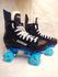 Bauer XLP Custom Built GLOW IN THE DARK Roller Quad Skates With Luminous Light Up Wheels