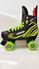 Bauer Custom Roller Skates Green Air Waves Wheels - thumbnail image 1