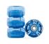 Blue Glitter Light Up Wheels Set Of 4